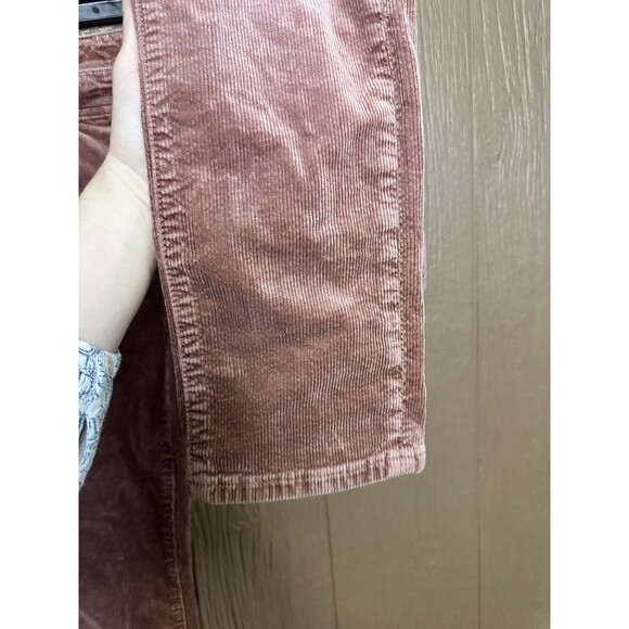 Pilcro‎ Anthropologie Pants Womens 27 Pink Slim Boyfriend Crop Corduroy Cotton - Picture 4 of 7